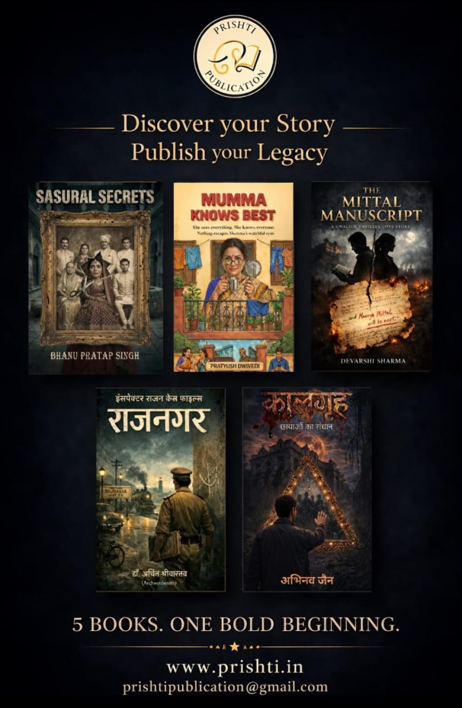 PRISHTI PUBLICATIONS – COMPLETE 5 BOOKS SET 📚