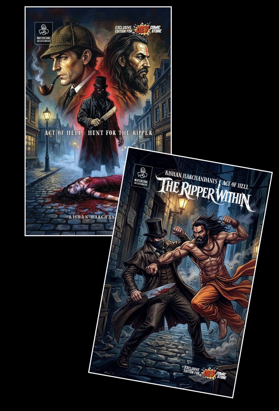 Hunt for the Ripper & The Ripper Within – (English) FREE BOOKMARK & STICKER WITH FULL COMBO